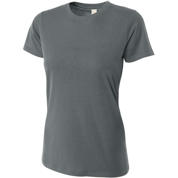 A4 NW3249 Womens Combed Ring-spun Short-Sleeve Tee - Graphite, Extra Large