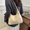 thumbnail image 2 of LHSHID Shoulder Bag For Women Solid Color Crossbody Bag Minimalist Vegan Leather Tote Bag, 2 of 7