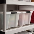 thumbnail image 4 of IRIS USA 30 L Plastic Storage Box with Lid and Latches - 4 Pack - BPA-Free, Discreet Organizing Solution, Durable Nestable Stackable Containers, Secu, 4 of 7