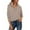 Khaki, variant on GJSYRH Oversized Pullover Sweater Women Elegant Women's High Neck Pullover Sweater Long Sleeve Loose Fit Knitted Top for Everyday Casual Wear and