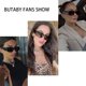 thumbnail image 3 of Gafas de sol BUTABY Trendy Rectangle para mujeres y hombres con montura negra, 3 of 6