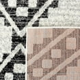 thumbnail image 6 of SAFAVIEH Tulum Kennard Geometric Area Rug, 6'7" x 6'7" Square, Ivory/Black, 6 of 8