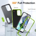 thumbnail image 6 of For Samsung A26 Case Military Grade Dual Layer Shockproof Phone Cover Build With Kickstand Dustproof Drop Proof Protective Case for Galaxy A26 6.7"(Gray/Green), 6 of 8