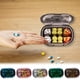 thumbnail image 1 of Organizador portátil de cajas de almacenamiento | Caja de búnteros de 6 compartimentos con tapas selladas de forma segura | Contenedor de viaje compacto, plástico transparente, fácil de limpiar, 1 of 6