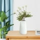 thumbnail image 4 of Juego de 4 flores artificiales de seda de 5 cabezas de cebolleta y crisantemo | Plantas suculentas de plástico | Tallos suaves y flexibles | Decoración para bodas en interiores | Arreglo de mesa e, 4 of 5