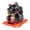 Color:Black, variant on Solar Powered Lucky Cats With Automatic Waving Hand For Car Dashboard Home Office Decoration Plastic Figurine Festival Gift