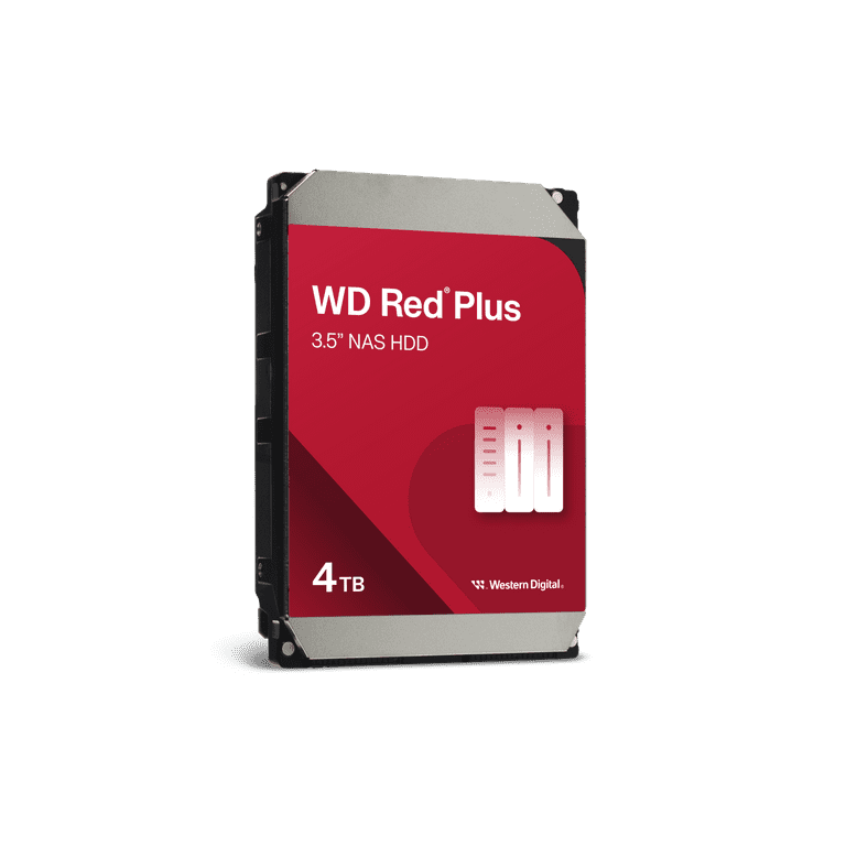 Western Digital 4TB WD Red Plus NAS SATA HDD, 3.5
