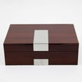 thumbnail image 3 of Bey-Berk International BB601BRW Lacquered Walnut Wood 8 Watch Box, 3 of 3