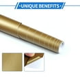 thumbnail image 4 of Unique Bargains 1 Pc Car Wrap Film Vinyl Wrap Cover Universal Car Protective Exterior Interior Matte Gold Tone 10x152cm/0.3ft x 5ft, 4 of 7