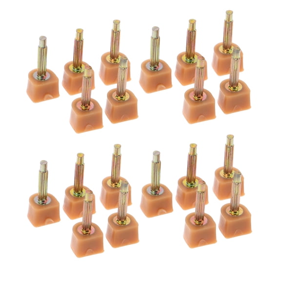 OUNONA 20Pcs High Heel Replacement Caps in Beige Tpu Material for Durable Non Slip Shoe Repair