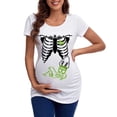 thumbnail image 2 of Halloween Maternity Tops Women Funny Print Pregnancy Shirt Comfortable Stretch Fit For Everyday Wear Design, 2 of 3