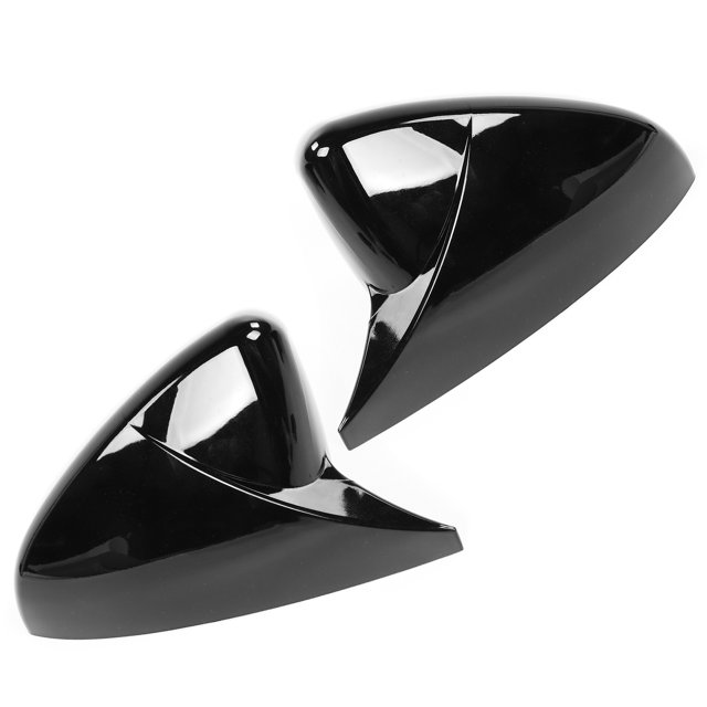 Rear View Mirror Cap,Pair Horn Style Side Rearview Mirror Cover Side Mirror Shell Superior Craftsmanship
