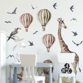 thumbnail image 1 of Adhesivos de pared con dibujos animados de jirafa, león, globo aerostático, 1 of 3