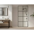 thumbnail image 6 of MCOCOD 30" W x 76" H Shower Screen, Shower Glass Panel for Walk-in Shower, Fixed Glass Shower Door with 3/8" (10mm) SGCC Tempered Glass, Matte Black, 6 of 6