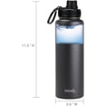 thumbnail image 3 of Drinco Water Bottle Double Wall Vacuum Insulated Stainless Steel, 40oz Black, 3 of 5