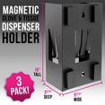 thumbnail image 2 of TCP Global Magnetic Glove and Tissue Dispenser Holder - Holds Boxes of Gloves, Towels, Wipes, Tissues (Pack of 3), 2 of 4