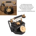thumbnail image 3 of Vintage Decorative Telephones, Retro  Dial Phone Black  For Home, 3 of 8