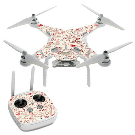 Love Hearts DJI Phantom 3 Professional Skin Skins Vinyl Decal Kit