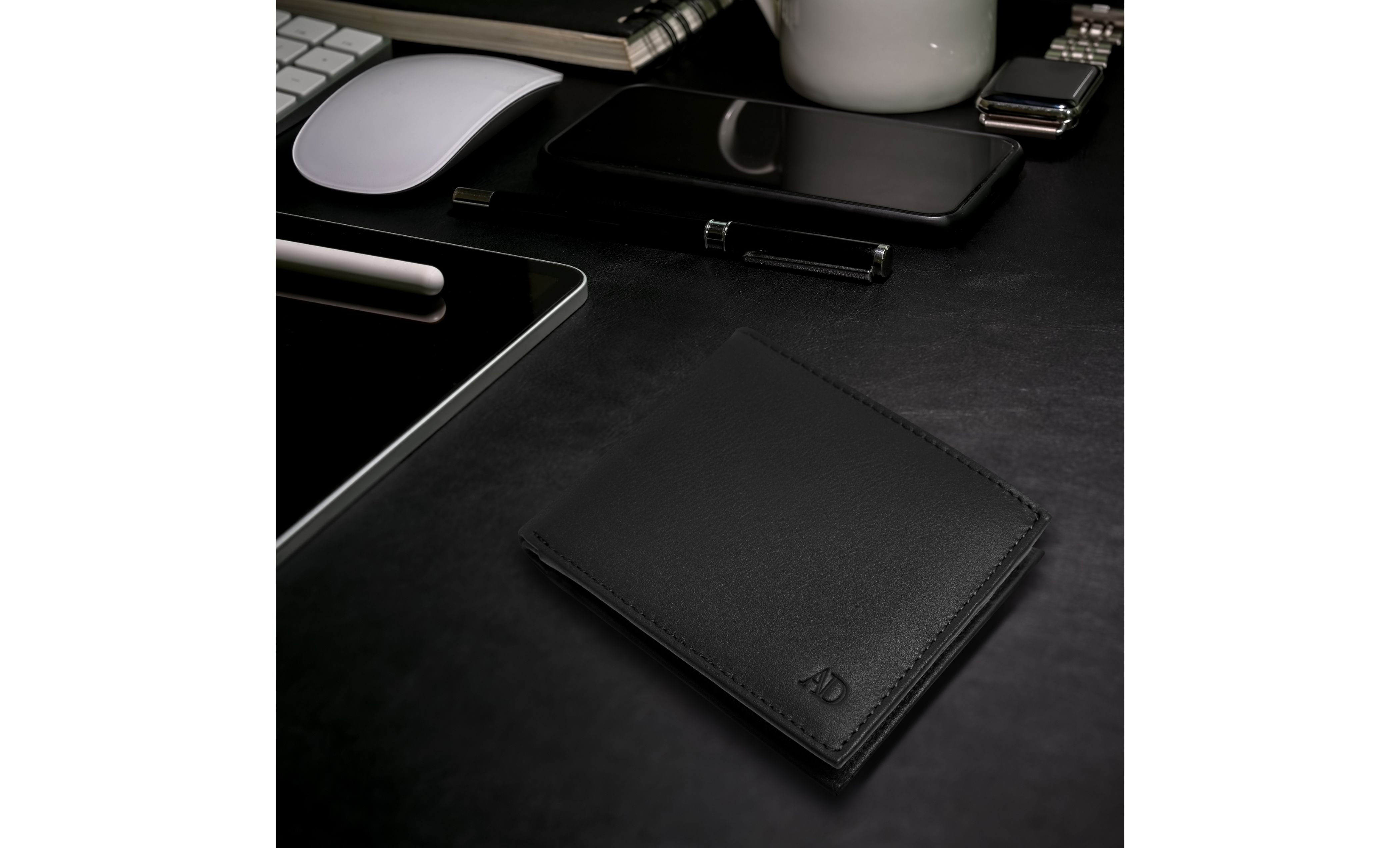 Access Denied Men's Slim Bifold Wallet, Black photo 5