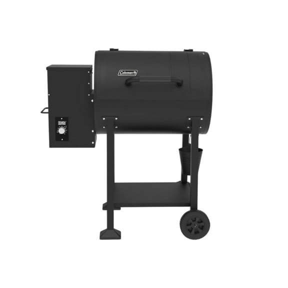 Coleman Cookout Wood Pellet Grill and Smoker with 690 Square Inches Total Cooking Area, Heavy Duty  Outdoor BBQ Grill, Black