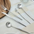 thumbnail image 3 of Elyon Tableware® 20-Piece Matte Silver Flatware Set, Stainless Steel, Thin Handles, Service For 4, 3 of 6