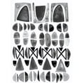 thumbnail image 2 of Galapon, Nikki 25x32 Black Ornate Wood Framed with Double Matting Museum Art Print Titled - Grey Arches I, 2 of 4