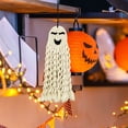thumbnail image 6 of Fnochy Halloween Decorations Ghost Decor Macrame Wall Hanging Home Ornaments Indoor Outdoor Party Scary Cute Boho Art For Nursery Bathroom Bedroom Living Room Kitchen Garden Yard Clearance, 6 of 7
