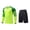 Green, variant on 2 Piece Tween Boys Goalkeeper Uniform Sets Padded Long Sleeve V Neck Athletic Top and Padded Shorts Outfits Stretch Activewear for Soccer Training Paintball Contact Sports