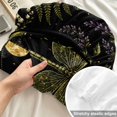 thumbnail image 4 of Twin XL Size Fitted Sheet Set - Mystic Dragonfly 2 Piece Bedding Sets 16" Deep Pocket Fitted Sheet with 1 Pillowcases, Black Golden Moon Stars Flowers Leaves Brushed Microfiber Hotel Bed Sheets, 4 of 9