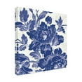 thumbnail image 4 of Trademark Fine Art 'Toile Roses VI Indigo' Canvas Art by Sue Schlabach, 4 of 4