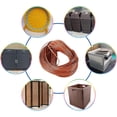 thumbnail image 6 of Plastic Rattan Wicker 230Ft(70m) Rattan Material Webbing Flat Solid Weaving Material Durable Plastic Wicker for DIY Furniture Knitting Repair(Sienna) DIY, 6 of 6