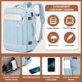 thumbnail image 4 of Joyway 2-Piece Travel Backpack Set Airline-Approved Waterproof Carry-On Luggage with USB Charging Port Comfortable Straps & Matching Toiletry Bag, 4 of 9