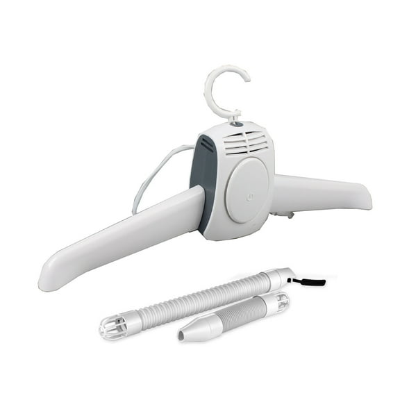 Lingouzi Portable Clothes Dryer, Electric Clothes and Shoe Dryer Hanger, Foldable Clothes Dryer with Cold/Hot Drying and Timer Dryer for Home Travel Business Trip