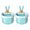 Blue, variant on Misright 2 Pack Rabbit Ears Sink Strainer Plastic Drain Filter Basket Press To Dump