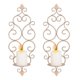 thumbnail image 1 of Candelabro de pared, juego de 2 candelabros colgantes de hierro y vidrio, candelabros para decoración montada en la pared, estilo curvo clásico, 1 of 5