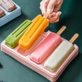 thumbnail image 5 of AAOMASSR Ice Cream Mold Ice Cube Tray Popsicle Barrel Mold Dessert Ice Cream Popsicle with Stick Lid Creative Kitchen Tool (8 Grids), 5 of 5