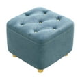 thumbnail image 1 of Reposapiés Taburete Asiento estable Silla para cambiar zapatos Reposapiés pequeño Otomano azul, 1 of 9