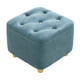thumbnail image 1 of Taburete Pequeño para Pies, Asiento Acolchado Estable, Almohadillas Inferiores Silenciosas, Taburete Otomano, Reposapiés para Apartamento, Hogar, Sofá azul Soledad Escabel, 1 of 10