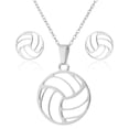 thumbnail image 1 of FcBaudy Boucles d'Oreilles pour Femmes, Cadeaux pour Femmes Ensemble de Pendentif de Mode pour Femmes Collier Clavicule Coloré Boucles d'Oreilles Exquises Serviette de Vaisselle, 1 of 5