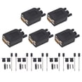 thumbnail image 2 of Serial Port Male Adapter,5 Sets DB9 RS232 D Serial Adapter D Male Adapter High-End Performance, 2 of 14