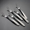 thumbnail image 3 of braveheart Fruit Fork Stainless Steel Cake Candy Dessert Forks Party Tableware Solid Toothpicks Bento Box Accessories Type 1 Type 3, 3 of 6