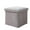 Grey, variant on xiaxaixu Folding Storage Ottoman Foot Rest Stool Cube Seat Toy Box for Bedroom Living Room Space Saving