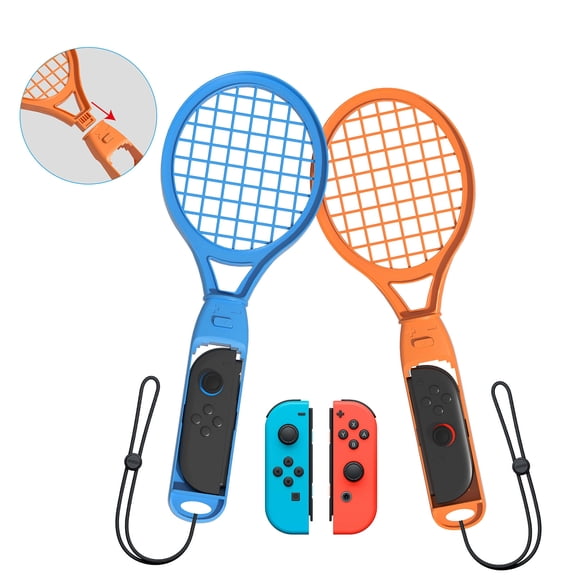 2PCS Tennis Racket Gamepad for Switch2/Switch Joy-Con- Compatible with Switch Sports & Motion Games, Grip Controllers Accessories