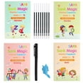 thumbnail image 1 of Sank Magic Practice Copybook Kindergarten for Kids - Reusable English Handwriting Book Set, 1 of 8