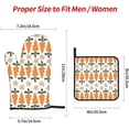 thumbnail image 2 of Carrot Oven Mitts and Pot Holders Sets 4 pcs, Kitchen Oven Gloves Heat Resistant BBQ Gloves Non Slip for Cooking, Chef, Baking, 2 of 6