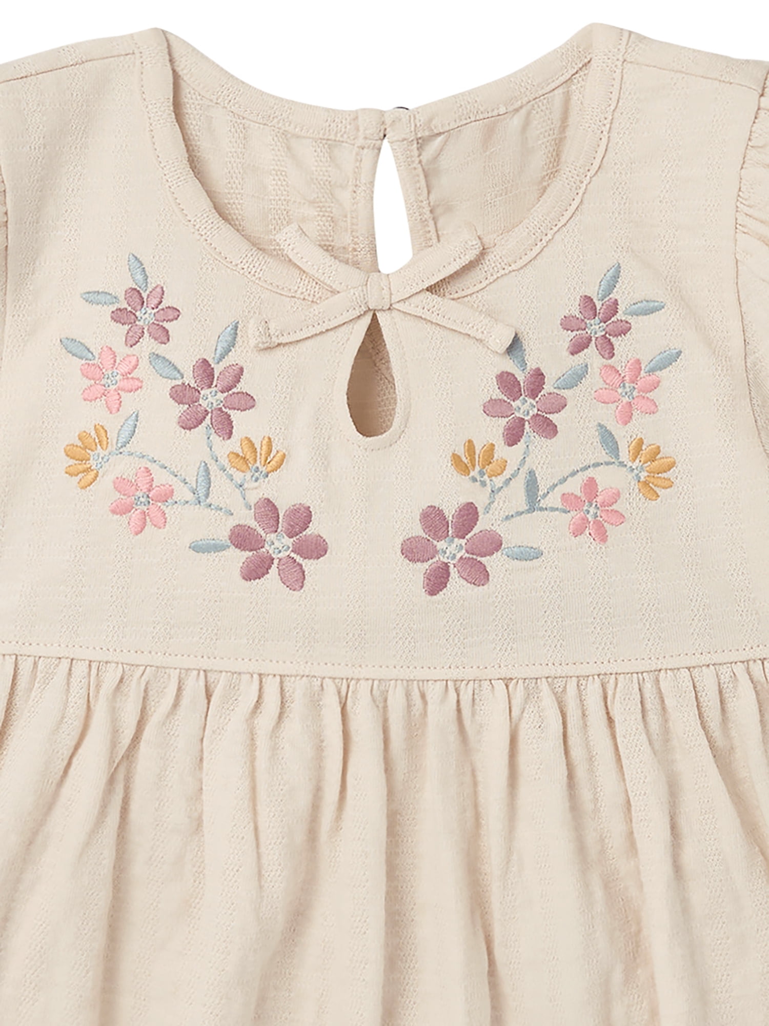 Modern Moments by Gerber Toddler Girl Puff Sleeve Outfit Set, 2-Piece, Sizes 12 Months - 5T