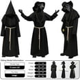 thumbnail image 5 of Plague Doctor Costume for Kids, 9 in 1 Halloween Costumes with Mask for Dress-Up Party for 5-7 Yeas, 5 of 6