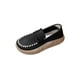 thumbnail image 4 of Zapatos de mujer, zapatillas de ligeras y suaves, sin cordones para el trabajo al aire libre en interiores, accesorios para caminar negro 38 Yinane Plataforma de mujeres, 4 of 8