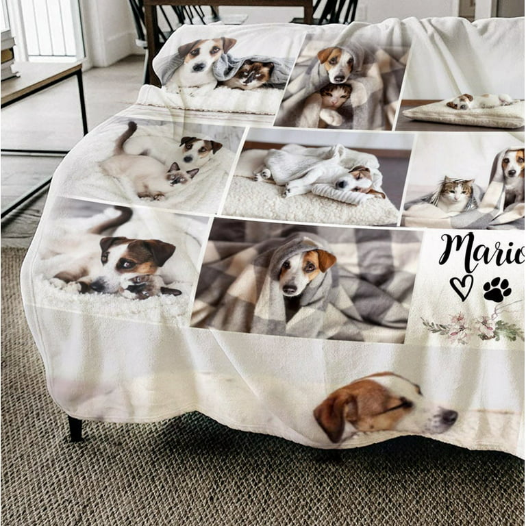 Blanket Mothers Day Gift from Daughter Pet Memorial Gift for Pet Portrait Dog  Mom Gift for Mom Dog Memorial Gift Custom 