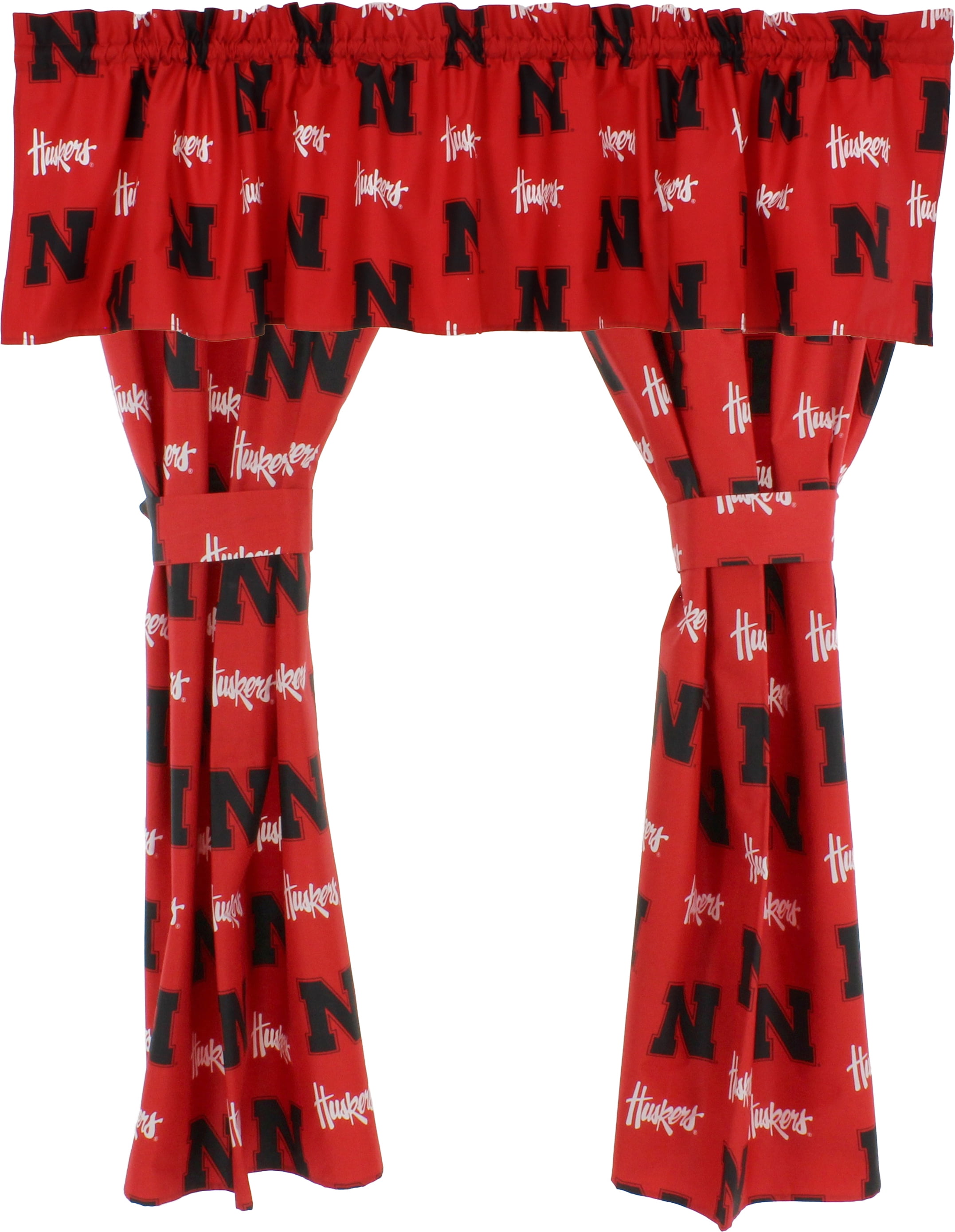College Covers Everything Comfy Nebraska Cornhuskers Printed Curtain Valance - 84" x 15"